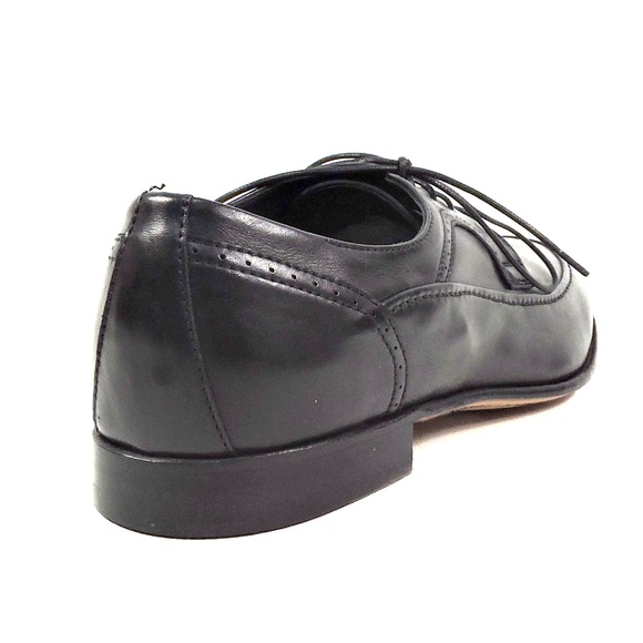 ALBERTO CICCIOLI ?? MEN\'S BLACK SOFT LEATHER COMFORT DERBY SHOES